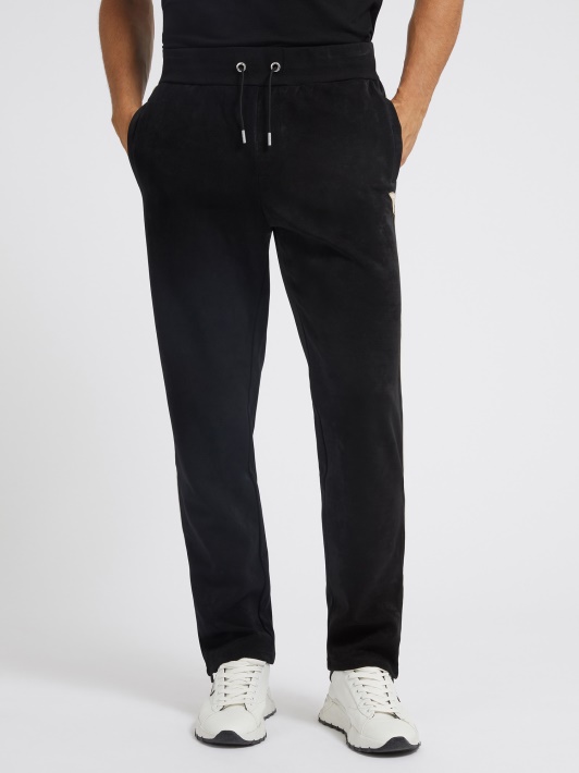 Dirbtinės Zomšos Jogger Kelnaitės Guess Juodos