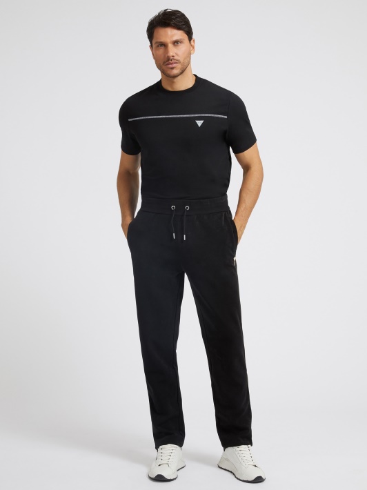 Dirbtinės Zomšos Jogger Kelnaitės Guess Juodos