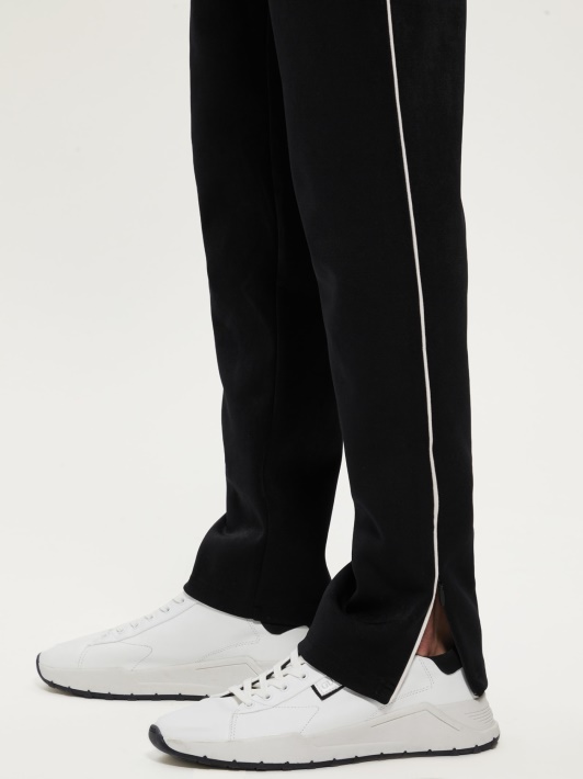 Dirbtinės Zomšos Jogger Kelnaitės Guess Juodos