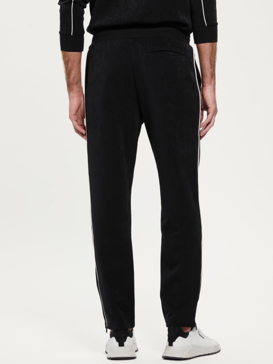 Dirbtinės Zomšos Jogger Kelnaitės Guess Juodos