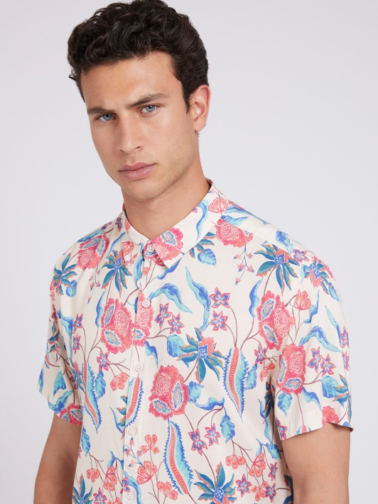 Floral Print Marškinėliai Floral Fantasy Spėjimas