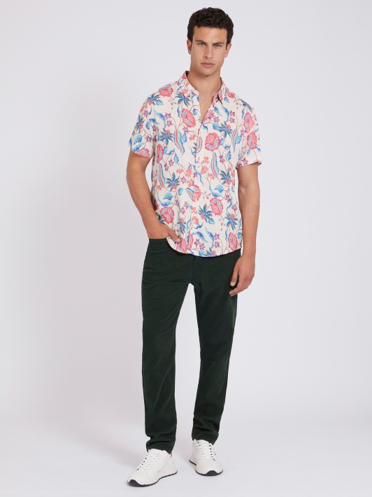 Floral Print Marškinėliai Floral Fantasy Spėjimas