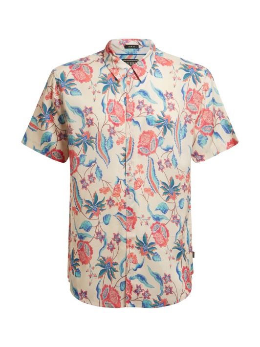Floral Print Marškinėliai Floral Fantasy Spėjimas
