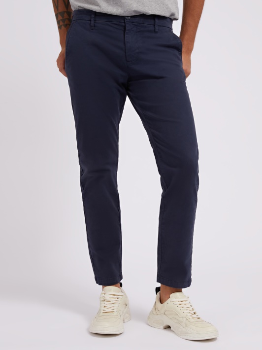 Slim Fit Kelnaitės Spėti Mėlyna