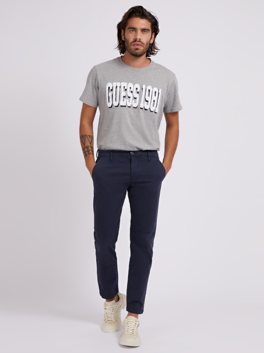 Slim Fit Kelnaitės Spėti Mėlyna