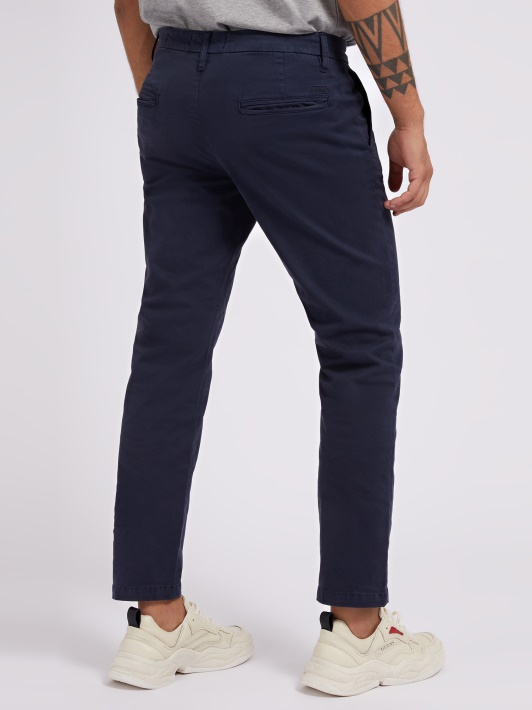 Slim Fit Kelnaitės Spėti Mėlyna
