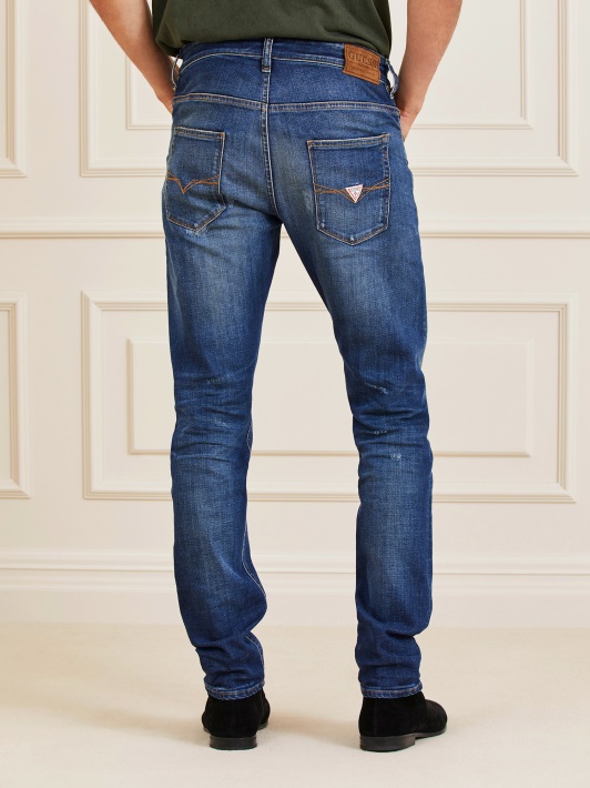 Super Skinny Fit Džinsinio Kelnaitės Atspėti Mėlyna