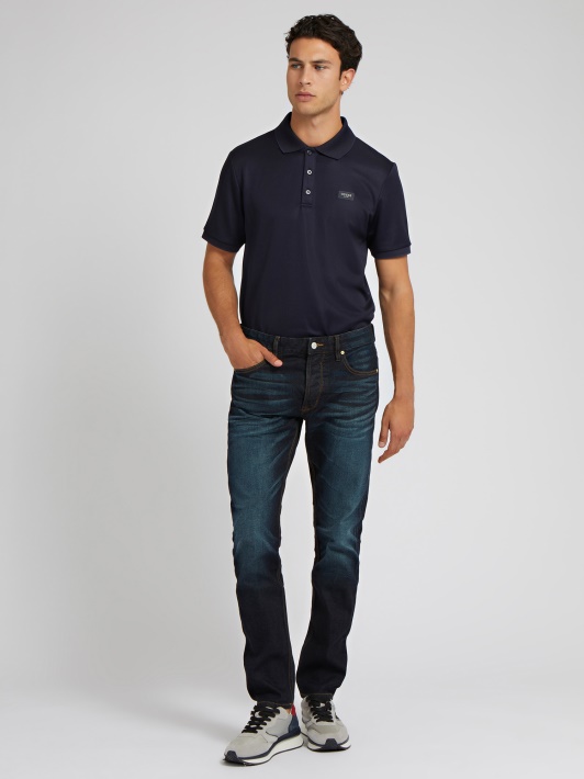 Atspėti Slim Fit Džinsinio Kelnaitės Mėlyna