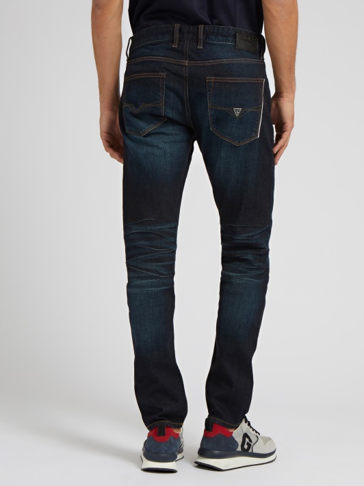 Atspėti Slim Fit Džinsinio Kelnaitės Mėlyna