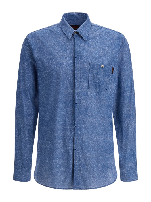 Mėlyni Slim Fit Marškinėliai Spėlioti