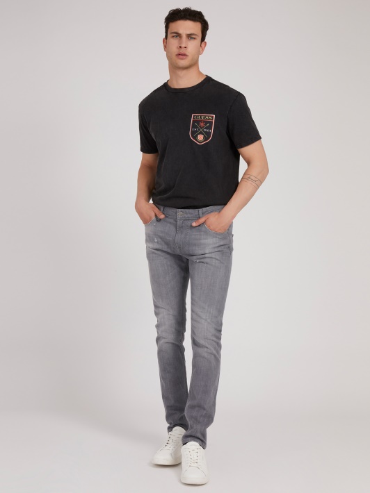 Super Skinny Fit Džinsinio Kelnaitės Pilka Spėjimas