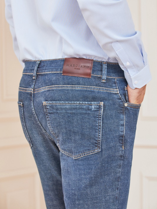 Marciano Slim Fit Džinsinio Kelnaitės Guess Mėlyna