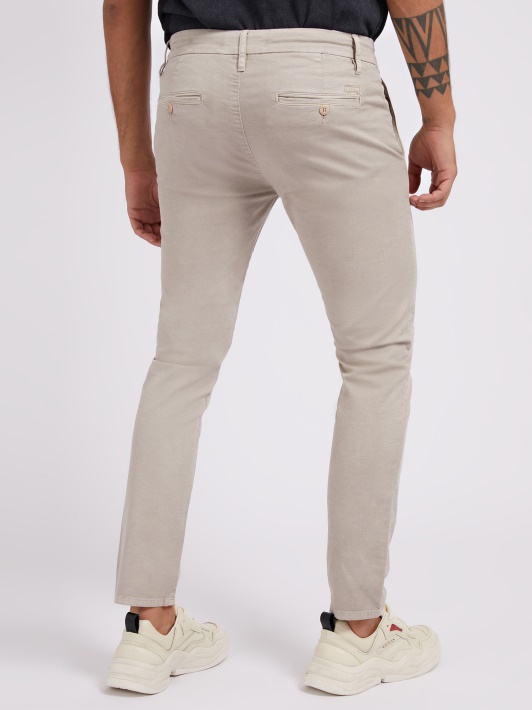 Skinny Fit Pant Spėlioti Smėlio Spalvos