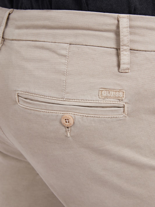 Skinny Fit Pant Spėlioti Smėlio Spalvos