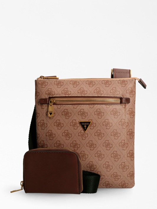 Smėlio Spalvos Vezzola 4g Logotipas Mini Crossbody Guess