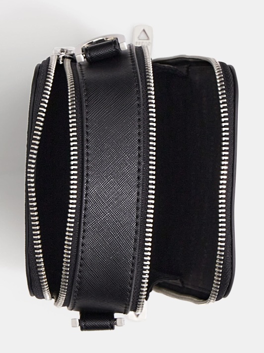 Certosa Saffiano Mini Crossbody Krepšys Juodas Spėjimas