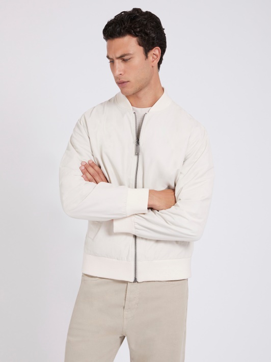 Apverčiamas Maxi Print Bomber Pilkas Spėjimas
