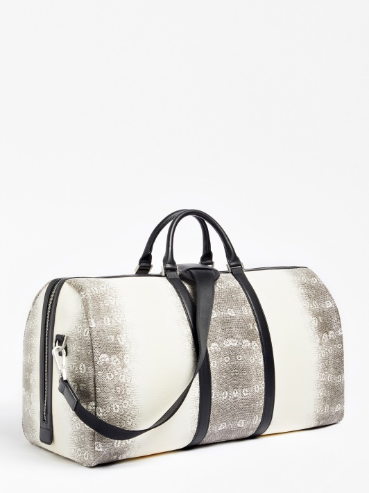Atspėk, Balto Python Print Vakarinis Savaitgalio Krepšys