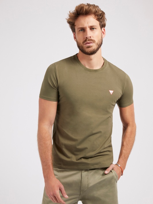 Slim Fit Marškinėliai Spėti žalia