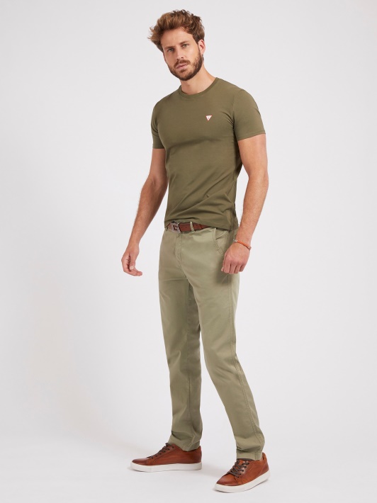 Slim Fit Marškinėliai Spėti žalia