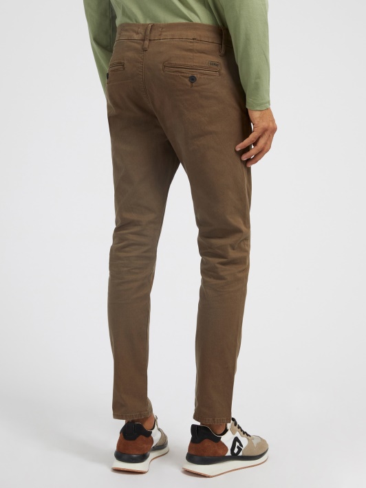 Rudas Skinny Fit Chino Kelnaitės Spėjimas