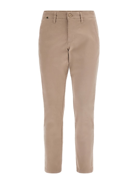 Plonos Spalvos Chino Kelnaitės Guess Smėlio Spalvos
