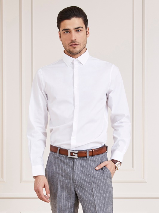 Atspėti Balti Marciano Slim Fit Marškinėliai