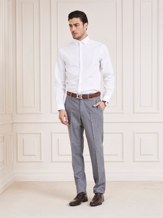 Atspėti Balti Marciano Slim Fit Marškinėliai
