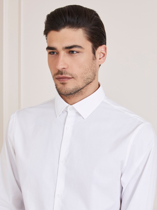 Atspėti Balti Marciano Slim Fit Marškinėliai
