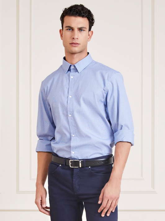 Marciano Houndstooth Marškinėliai Mėlyni Multi Spėjimas