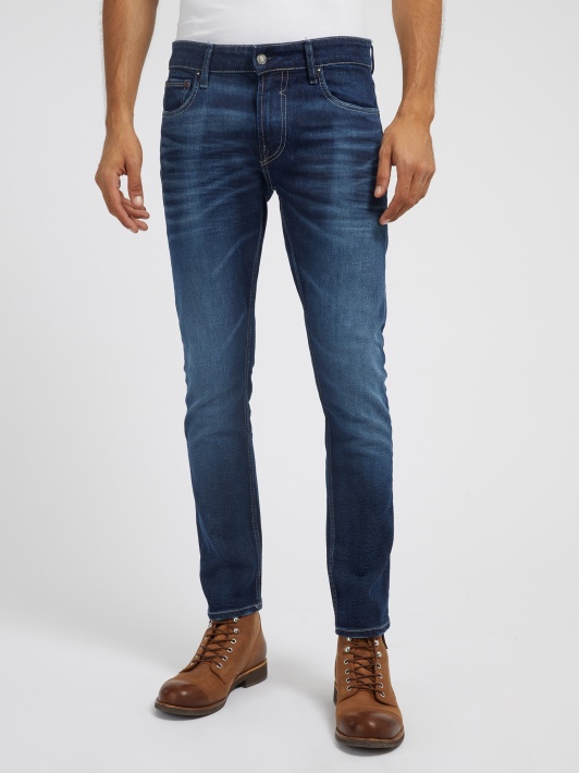 Skinny Fit Džinsinio Kelnaitės Atspėti Mėlynos Spalvos Tendenciją