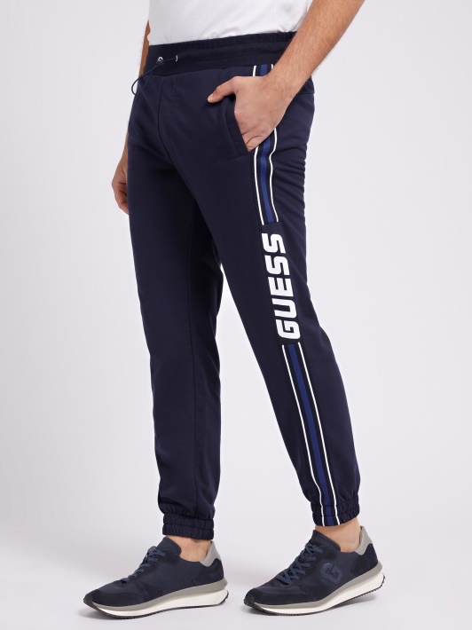 šoninis Logotipas Jogger Kelnaitės Atspėti Mėlynos Spalvos