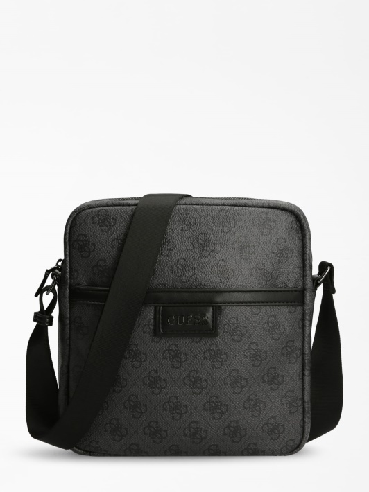 Atspėti Juoda Vezzola 4g Logotipu Mini Crossbody Krepšys