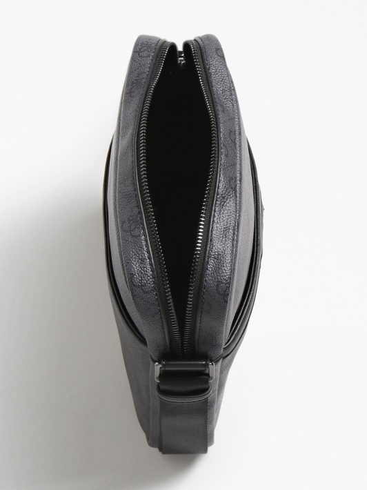 Atspėti Juoda Vezzola 4g Logotipu Mini Crossbody Krepšys