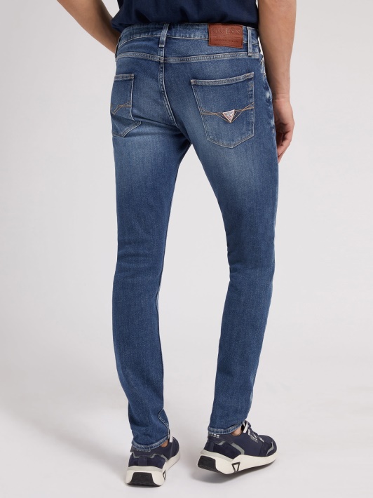 Skinny Fit Džinsinio Kelnaitės Mėlyna Spėti Tendencija