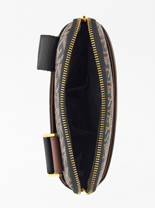 Atspėti Juodas Ederlo G Kubo Logotipas Crossbody Bag