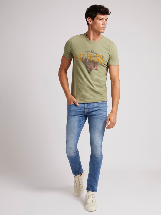 Naujas Skinny Fit Džinsinis Kelnaitės Mėlynas Spėjimas