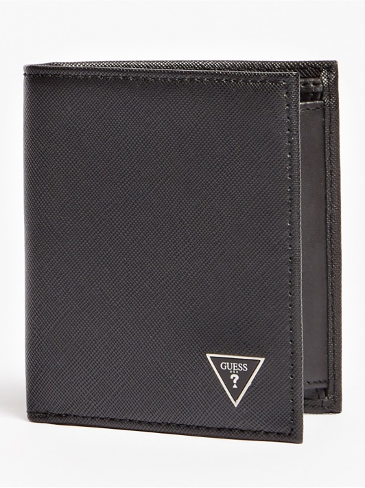 Juoda Guess Certosa Saffiano Mini Piniginė