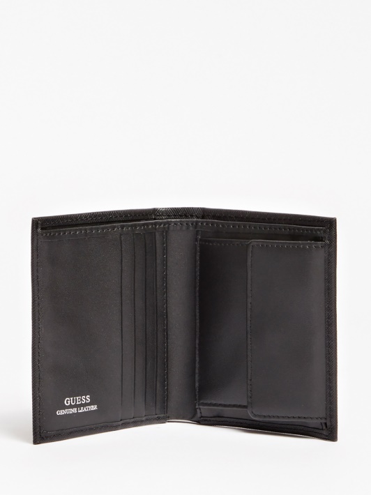Juoda Guess Certosa Saffiano Mini Piniginė