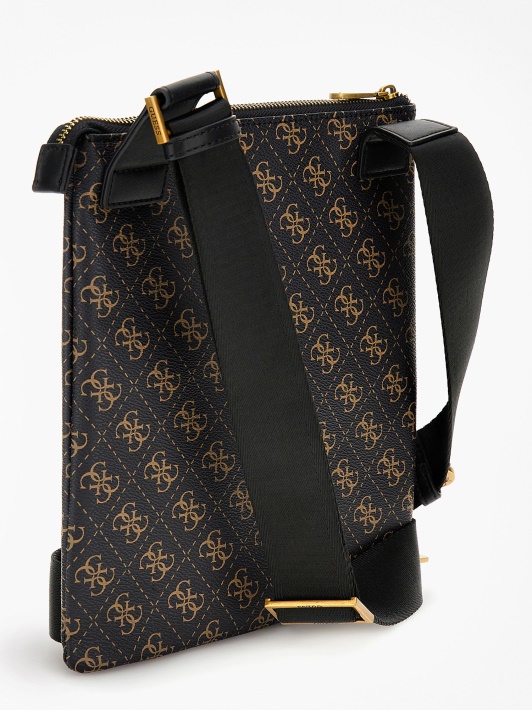 Vezzola Smart 4g Logotipas Crossbody Bag Atspėti Rudas