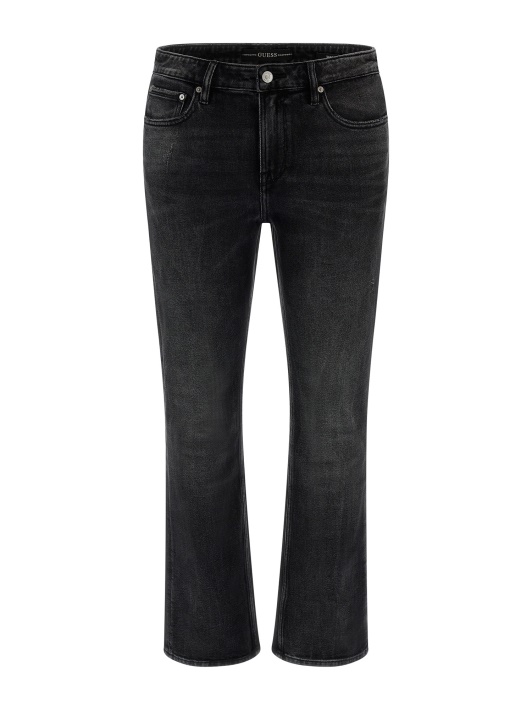 Juodos Guess Slim Fit Džinsinės Kelnaitės Nauja Tendencija