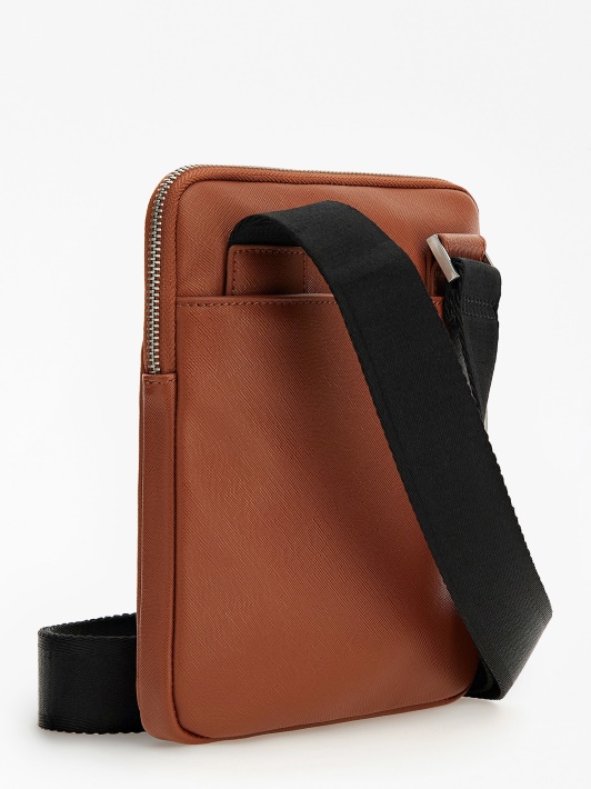 Certosa Saffiano Crossbody Bag Spėti Rudas