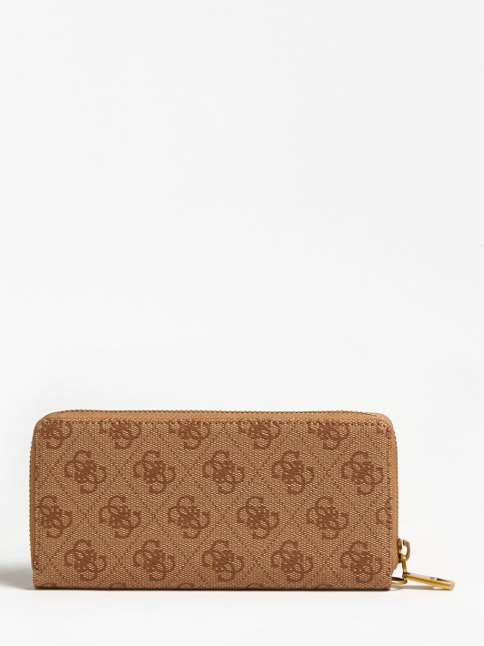 Smėlio Spalvos Guess Vezzola 4g Logo Maxi Piniginė