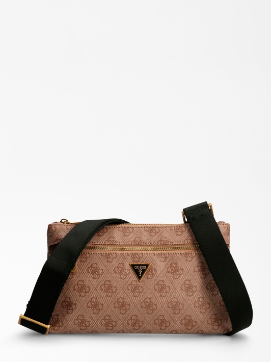 Smėlio Spalvos Guess Vezzola 4g Logotipas Crossbody