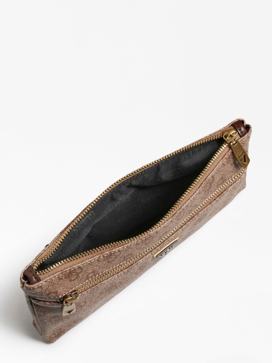 Smėlio Spalvos Guess Vezzola 4g Logotipas Crossbody