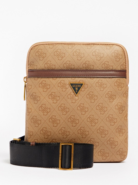 Smėlio Spalvos Guess Vezzola 4g Logotipas Mini Crossbody