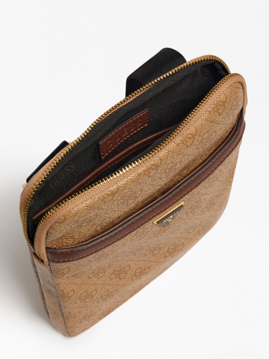Smėlio Spalvos Guess Vezzola 4g Logotipas Mini Crossbody