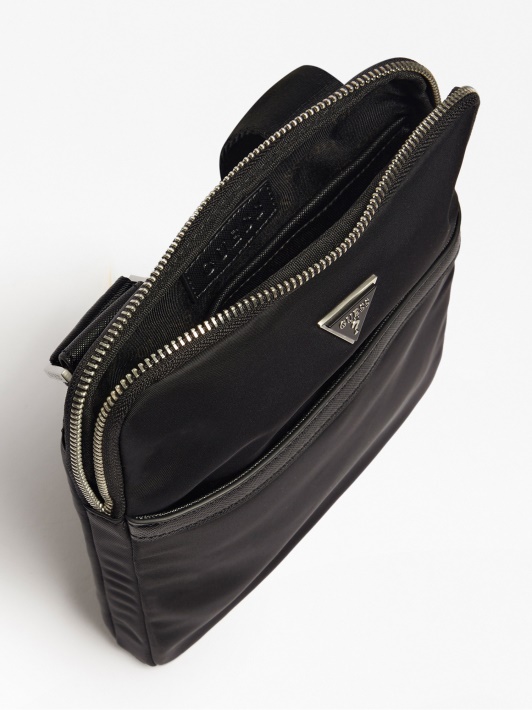 Juodas Guess Certosa Nailono Smart Mini Crossbody