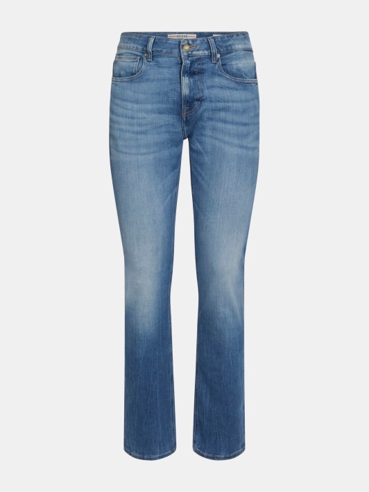 Tendencijos Mėlynos Guess Slim Fit Džinsinės Kelnės