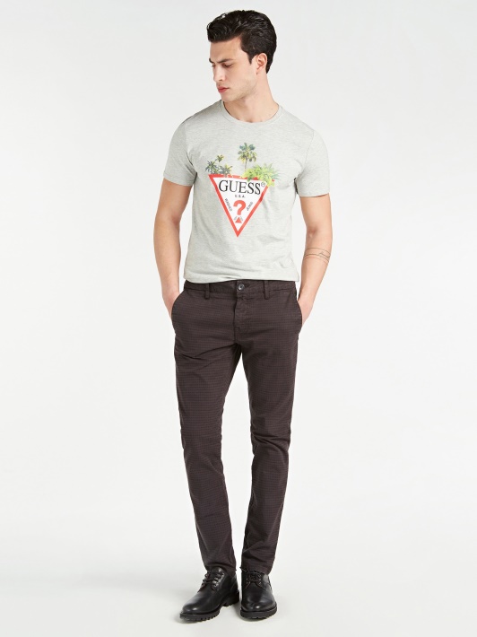 Super Skinny Fit Kelnaitės Spėti Rudos Spalvos